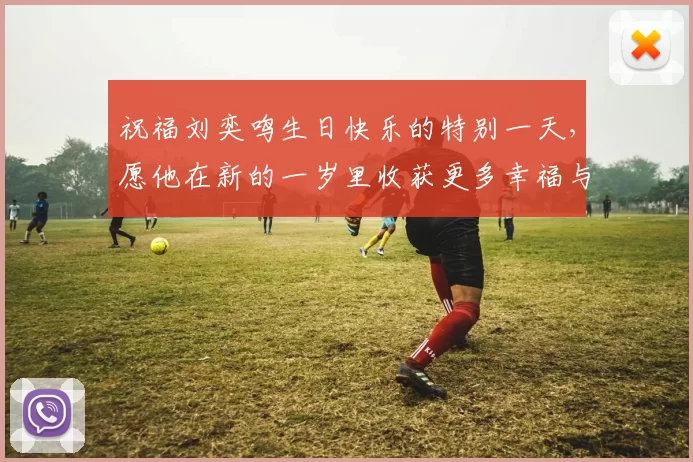 祝福刘奕鸣生日快乐的特别一天，愿他在新的一岁里收获更多幸福与成功